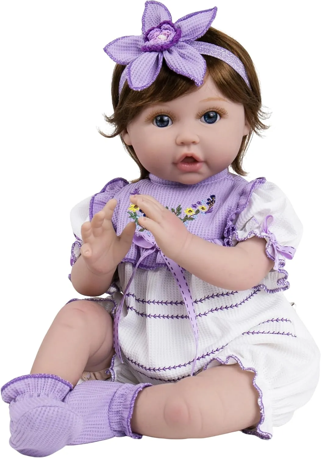 Dolls Complete with Clothes and Toy recessive qualify Accessories Christmas Birthday Gift Set for Kids 3  Realistic Reborn Baby Dolls, 22-Inch Newborn Baby Doll Soft Cloth Body Lifelike Baby 