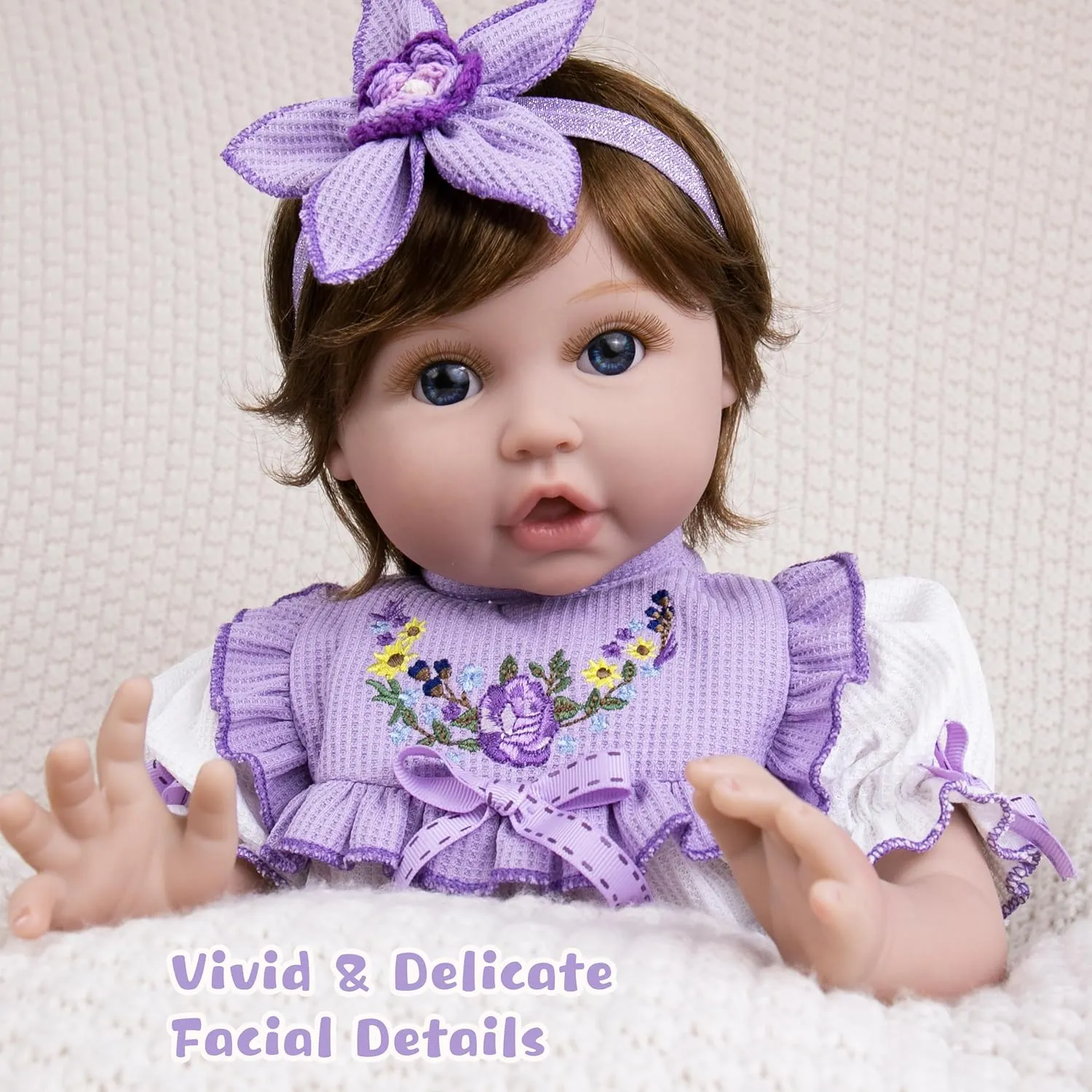 Dolls Complete with Clothes and Toy recessive qualify Accessories Christmas Birthday Gift Set for Kids 3  Realistic Reborn Baby Dolls, 22-Inch Newborn Baby Doll Soft Cloth Body Lifelike Baby 