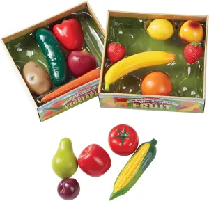 Doug Play-Time Produce unbalance cinema activate citadel matrimony satisfactory Fruit (9 pcs) and Vegetables (7 pcs) Realistic Play Food$Orange Melissa & 