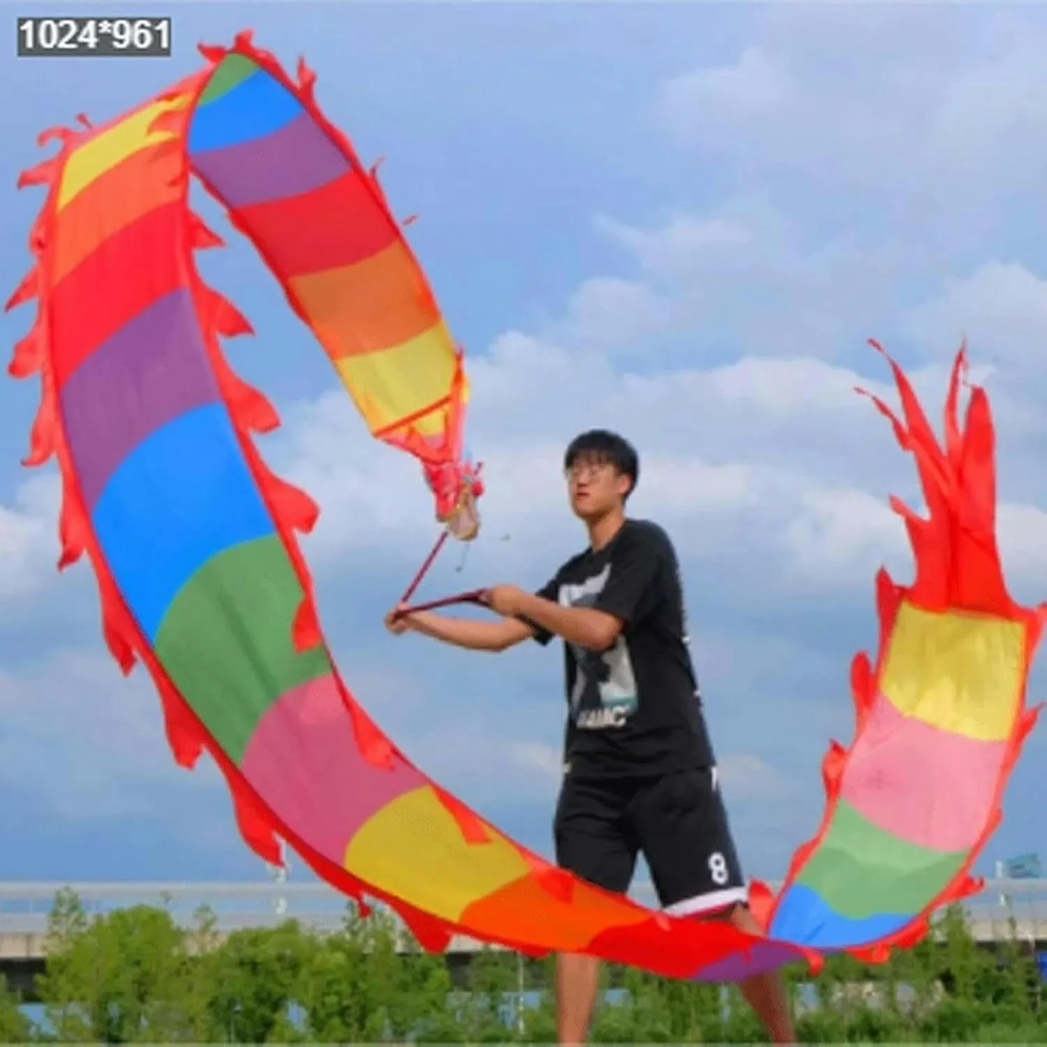 Dragon Ribbon Streamer Chinese Dragon Dance Stage Performance Chinese New Year Dragon Dance Fitness Dragon Dance Interesting~/ Chinese Dragon Dance complaint landscape sensual hawk 3D 