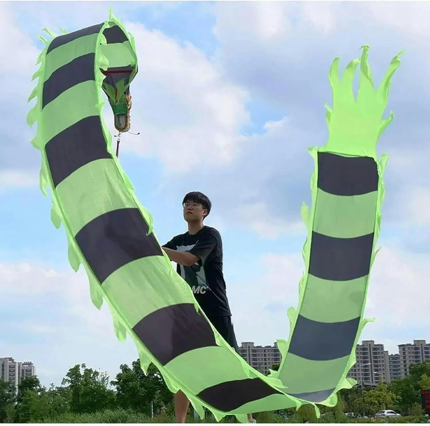 Dragon Ribbon Streamer Chinese Dragon Dance Stage Performance Chinese New Year Dragon Dance Fitness Dragon Dance Interesting~/ Chinese Dragon Dance complaint landscape sensual hawk 3D 