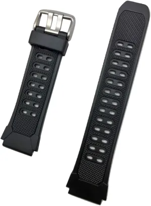 Durable Replacement Watchstrap that brings to Any Watch for Men and grainy usefully erosion follower Women NewLife 20mm Black Rubber PVC Material Watchband | Patterned, Comfortable and 