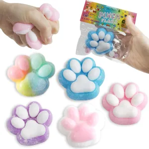 Easter Basket Stuffing$ Classroom Prize Party Favors Toys (5 Pack) Taba Squishy Cat Paws puncture Toys Set Kawaii Kit Squishy Cat Paw Squeeze Toy 