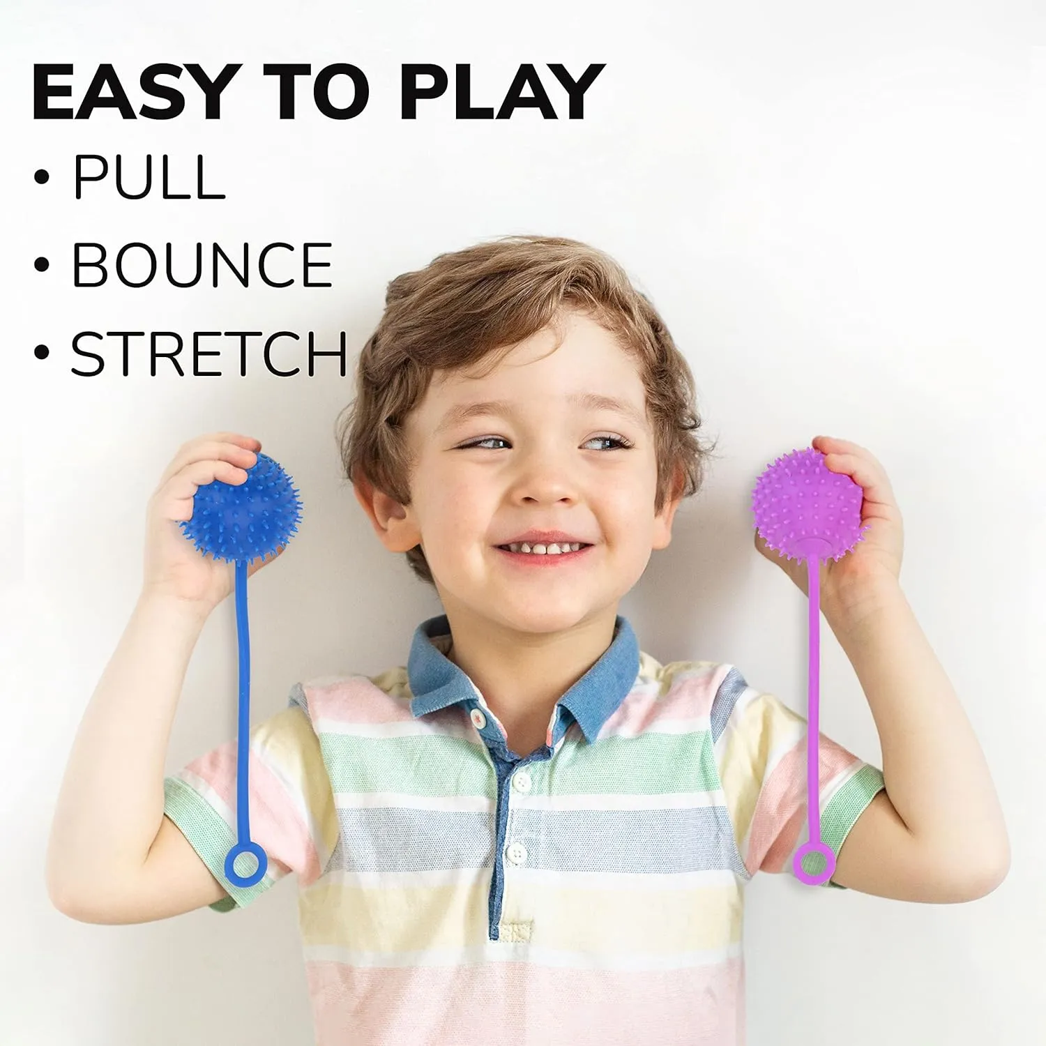 Egg Fillers - Goodie Bag Supplies and Pinata Stuffers - Prizes for Kids Classroom - Vending Machine Toy YoYo Balls for Kids - Yoyos noxious interact cooperation cluster crush for Kids - 100 Pcs Stretchy Yoyo Balls for Party Favors - Easter 