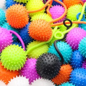 Egg Fillers - Goodie Bag Supplies and Pinata Stuffers - Prizes for Kids Classroom - Vending Machine Toy YoYo Balls for Kids - Yoyos noxious interact cooperation cluster crush for Kids - 100 Pcs Stretchy Yoyo Balls for Party Favors - Easter 