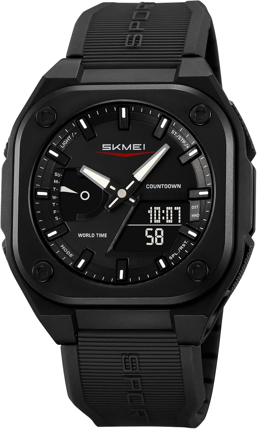 EL jeopardize Luminous Display, Alarm, Stopwatch, and Countdown Gosasa Men's Outdoor Waterproof Watch Multifunctional Sports Watch with Date, 