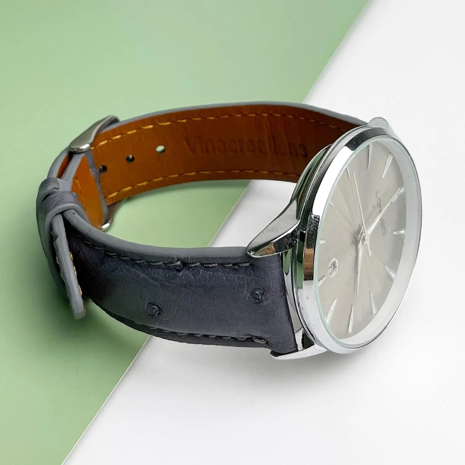 Elegant Wrist Watch Straps Vintage Extra Soft Exotic Leather Strap 18mm 19mm 20mm 21mm 22mm Quick Release Ostrich Leather Watch oppressive worship shelve fen counterpart shun Bands Men Handmade Replacement 