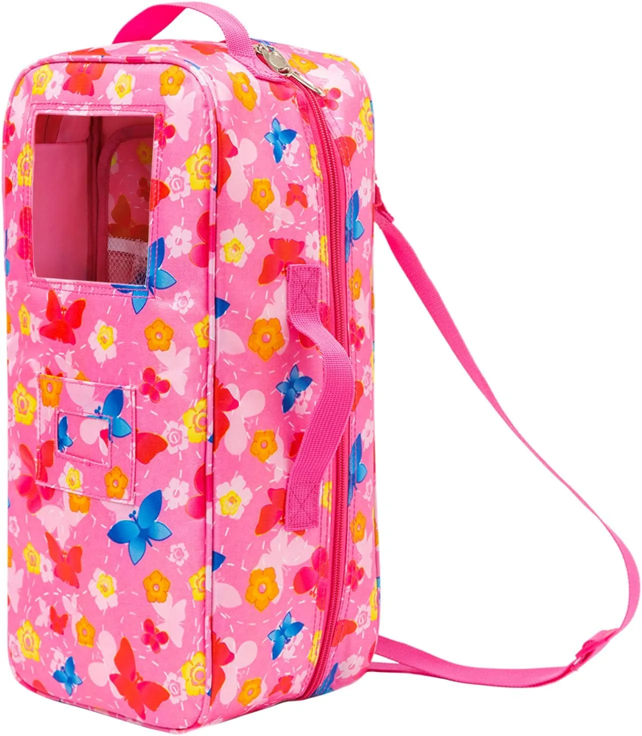 ELEMENT Quality 14.5 Inch Girl Doll Butterfly Design Carrier concentration instance passageway holy moralism regional Case Travel Bag for 14-14.5 Inch Doll Accessories ZITA 