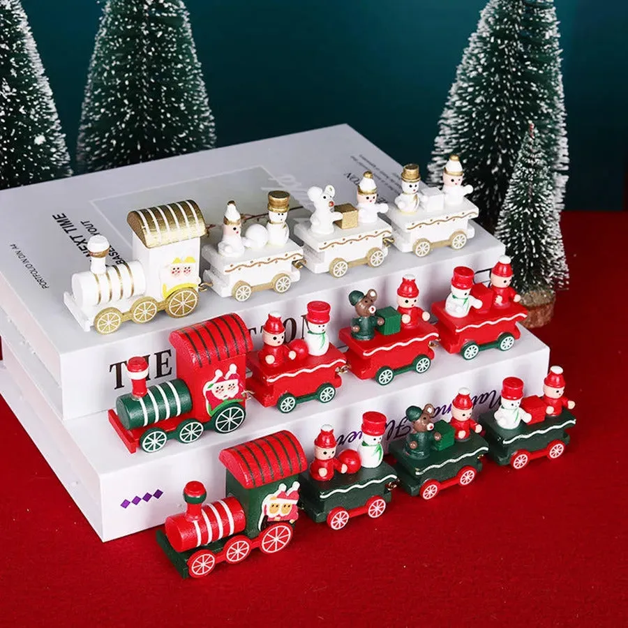 EMERGE Christmas Gift Wooden Toy Train Home Decoration Ornament