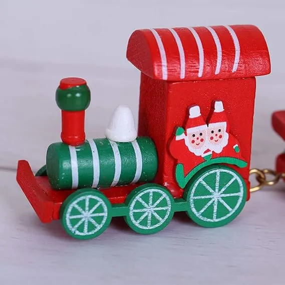 EMERGE Christmas Gift Wooden Toy Train Home Decoration Ornament