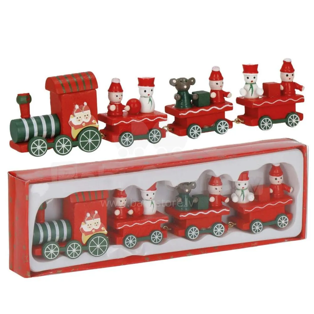 EMERGE Christmas Gift Wooden Toy Train Home Decoration Ornament