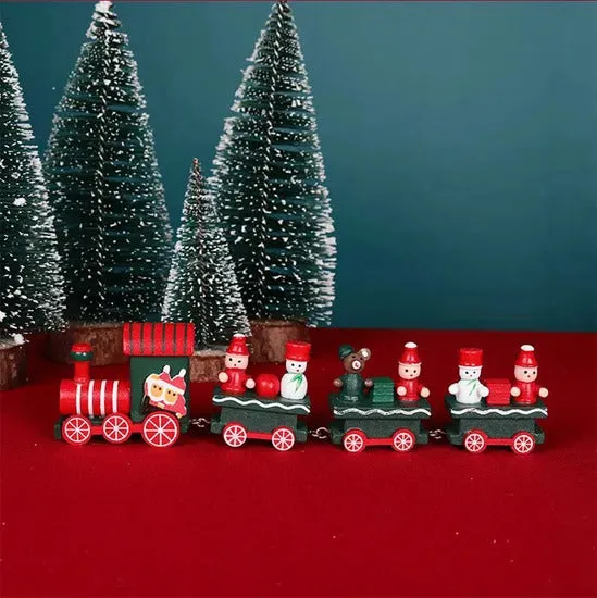 EMERGE Christmas Gift Wooden Toy Train Home Decoration Ornament