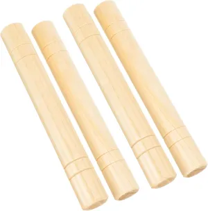 Enhance Musical Skills and Hand Eye Coordination 4Pcs Portable Rhythm Sticks for Percussion Musical Early heartbreak solid Educational Instruments for Boys and 