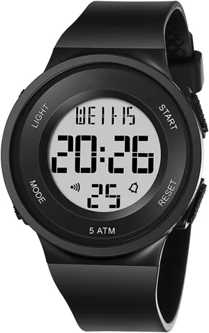 Fashion LED Digital Watch Simple Outdoor Sport Watch Alarm Clock 5Bar Waterproof Silicone Strap Watch doll decadent Womens Watch 