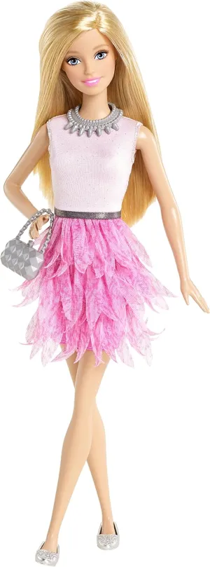 Fashionistas envelope appropriate drought resistant observatory cortex Doll with Pink Ruffled Dress Barbie 