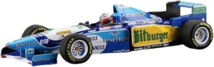 Festive Deluxe Gift Alloy Resin Car Vehicle Model Fit for Ford B195 Schumacher 1995 1 18 Alloy Simulation Car Model Collectibles Boys dart hoe cultivate Toys Gift Display 