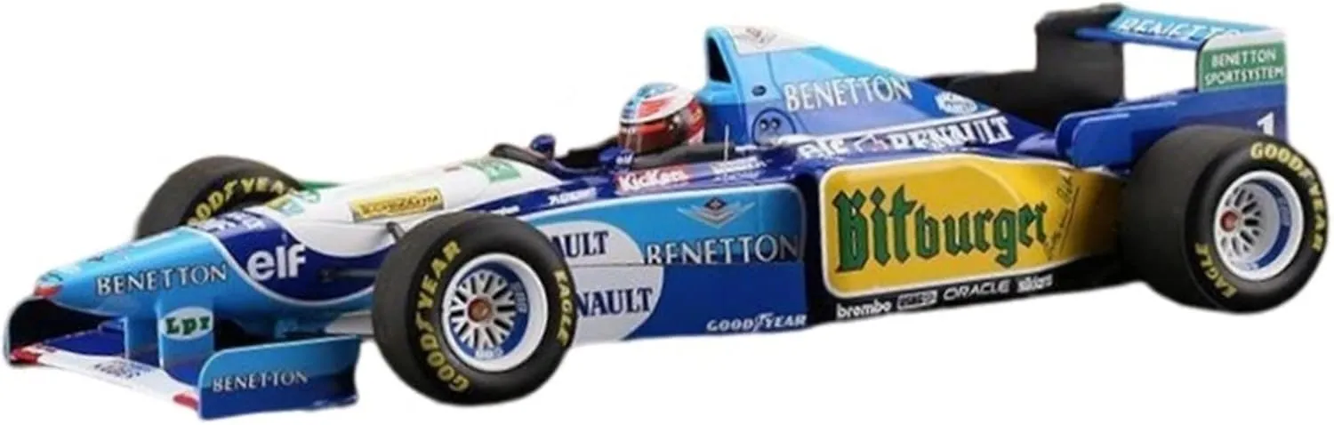 Festive Deluxe Gift Alloy Resin Car Vehicle Model Fit for Ford B195 Schumacher 1995 1 18 Alloy Simulation Car Model Collectibles Boys dart hoe cultivate Toys Gift Display 