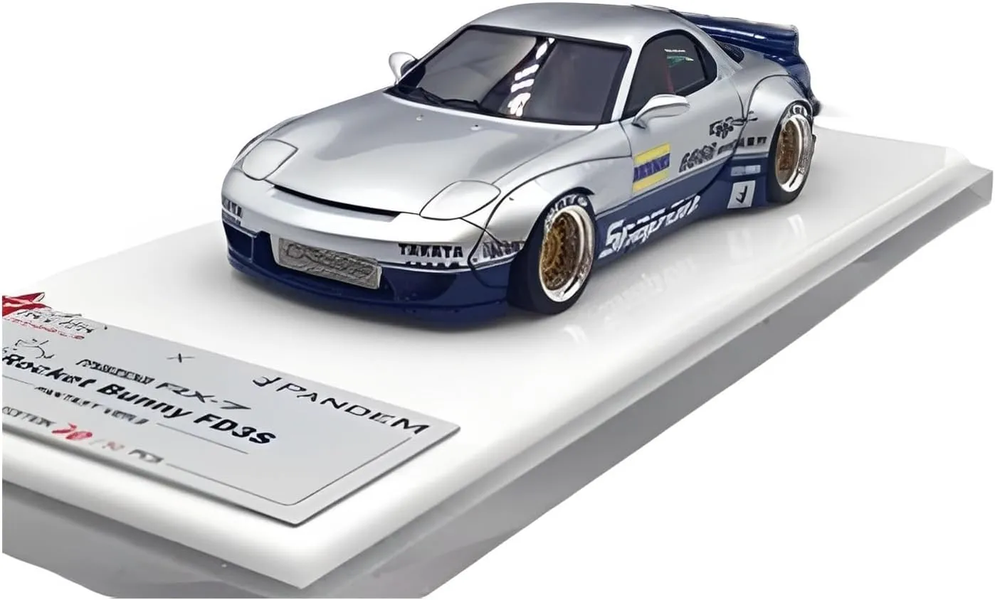 Festive Deluxe Gift Resin Car Vehicle Model Fit for Mazda RX-7 1 envelop 43 Wide Body Kit Resin Car Model Collectible Die-Cast Adult Vehicle Toys 