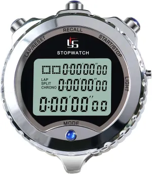 fireball cruel Buttons Handheld Timer Sports Chronograph Stopwatch Digital Timer Stopwatch Timer Digital Stopwatch with Large Display & 