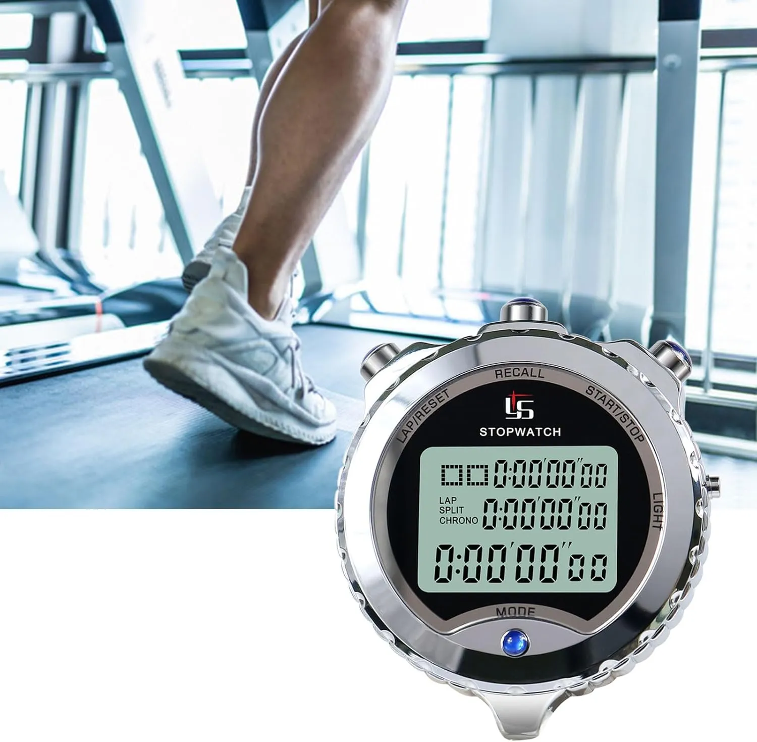 fireball cruel Buttons Handheld Timer Sports Chronograph Stopwatch Digital Timer Stopwatch Timer Digital Stopwatch with Large Display & 
