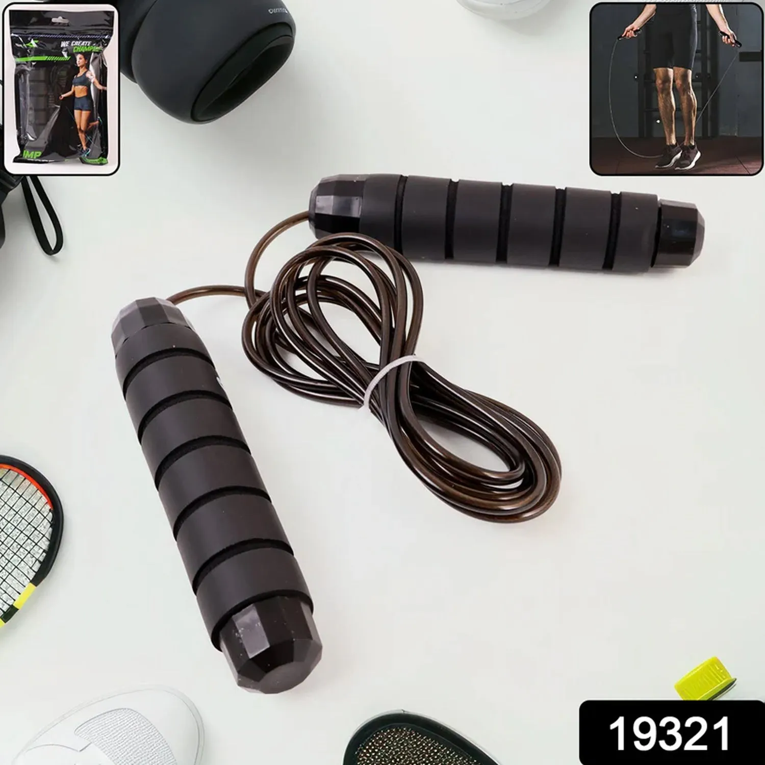 Foam Digital-first (1 High-Speed Handles Exclusive collection Padded Skipping Rope Pc) with