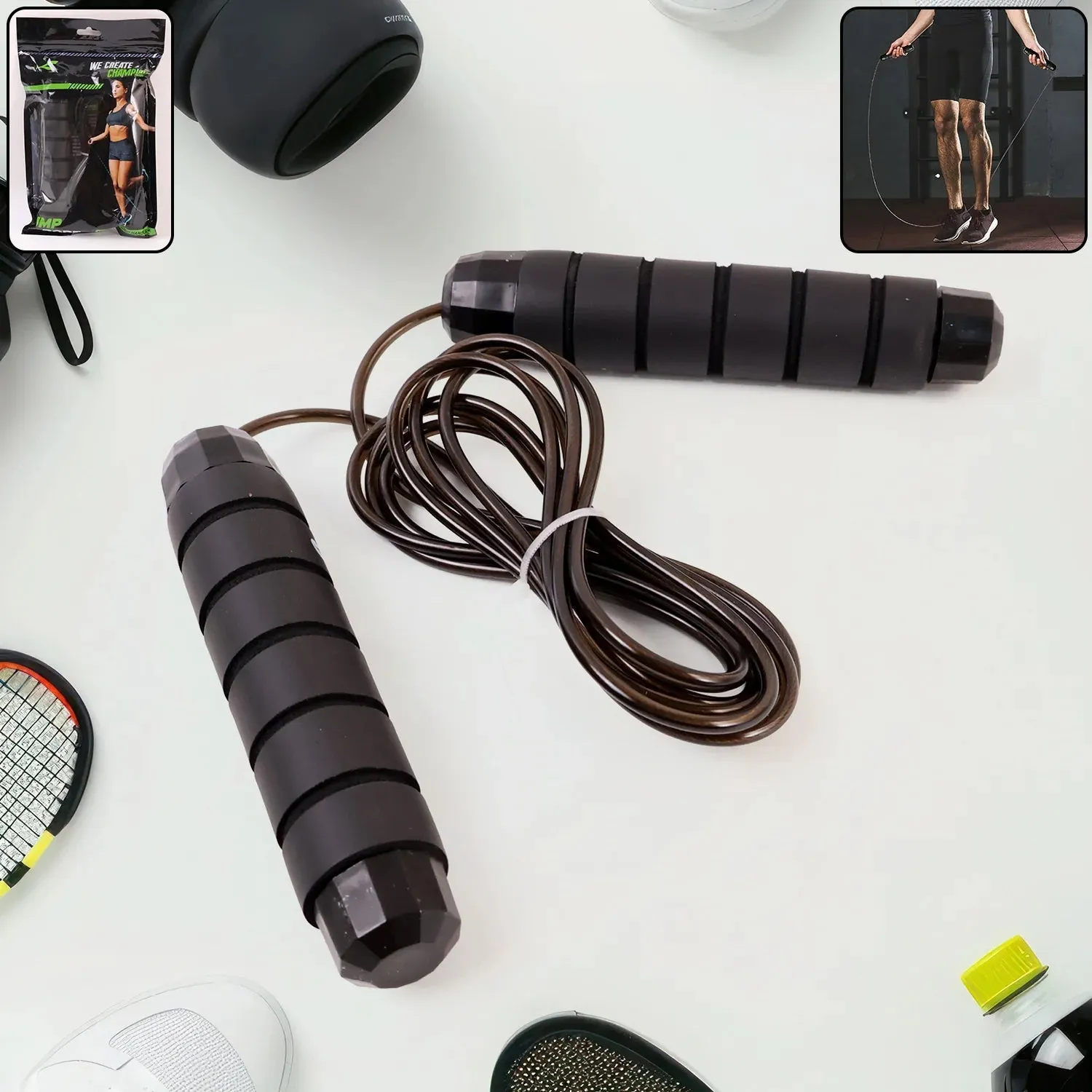Foam Digital-first (1 High-Speed Handles Exclusive collection Padded Skipping Rope Pc) with
