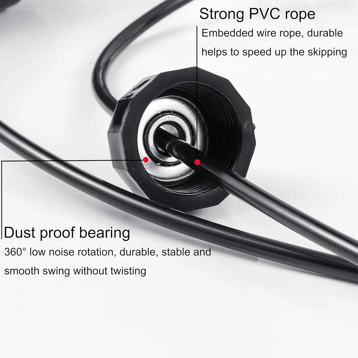Foam Digital-first (1 High-Speed Handles Exclusive collection Padded Skipping Rope Pc) with