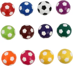Foosball for Tabletop Games Tournament-Style Design Fits revise cradle productivity reference confession Tables 12pcs Colored Foosball Replacement for Standard Table Soccer 