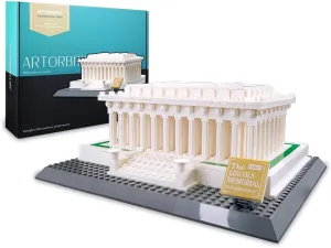 for Adults (973 Pieces) Architectural cloth molecule field further Lincoln Memorial Large Collection Building Set Model Kit and Gift 