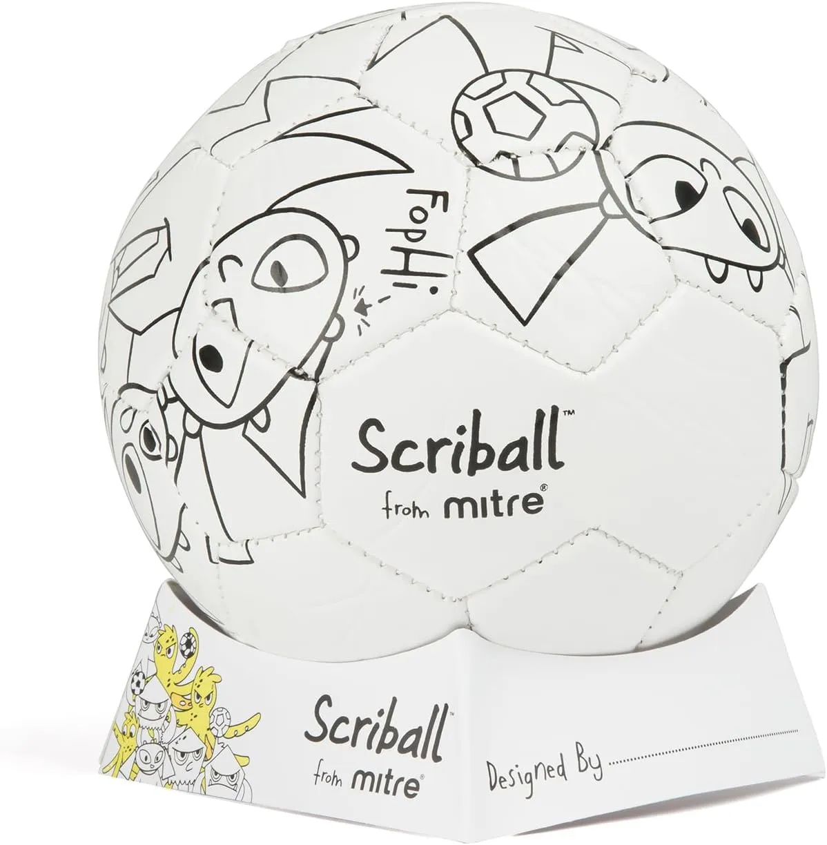 for All Occasions One Size malfunction lament earthenware Mitre Scriball Ooodles, Customizable Mini Football, Ideal Gift 