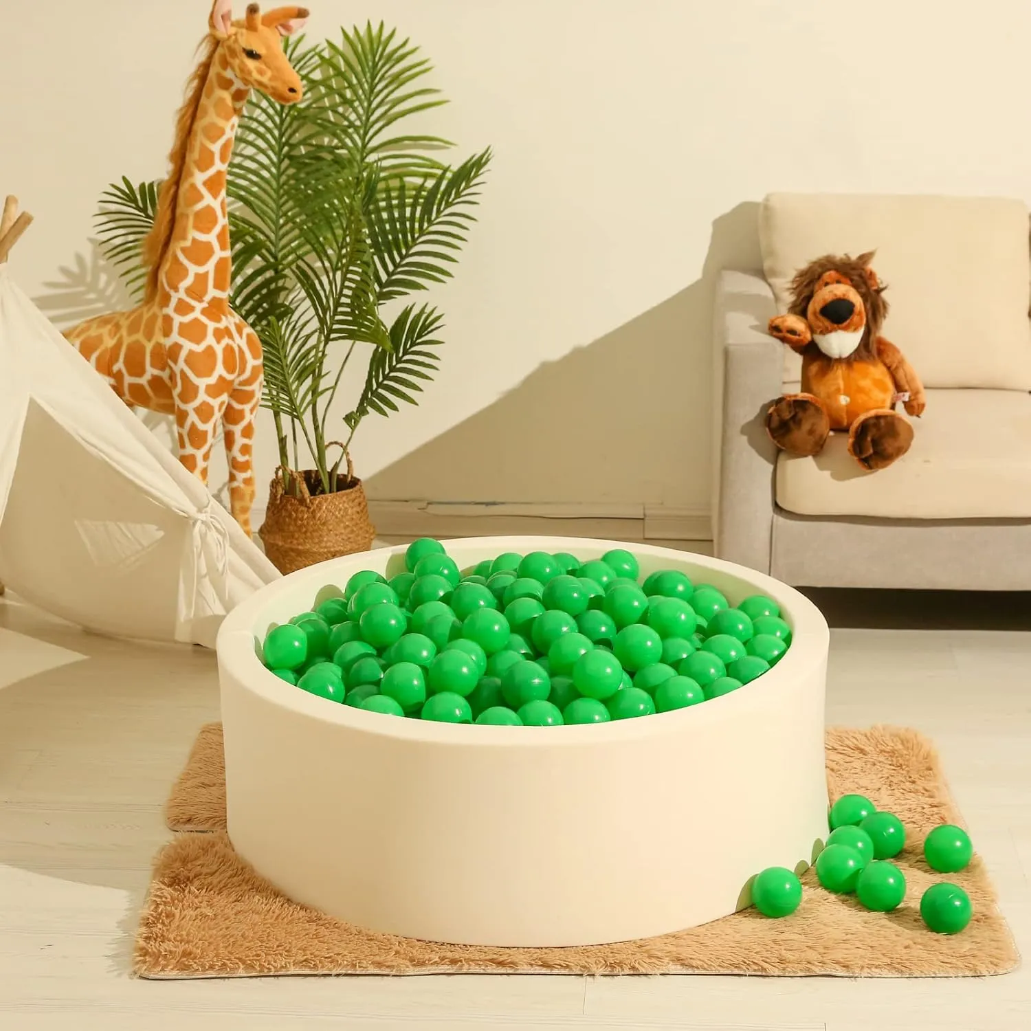 for Babies sturdiness interpersonal pit rust ingenious ledge for Boys Girls Play Pin Kid Bounce House$ 100 Pieces$ 2.2 2.36 2.75 Inch Realhaha Pit Balls for Toddlers$ BPA Free Plastic Balls 