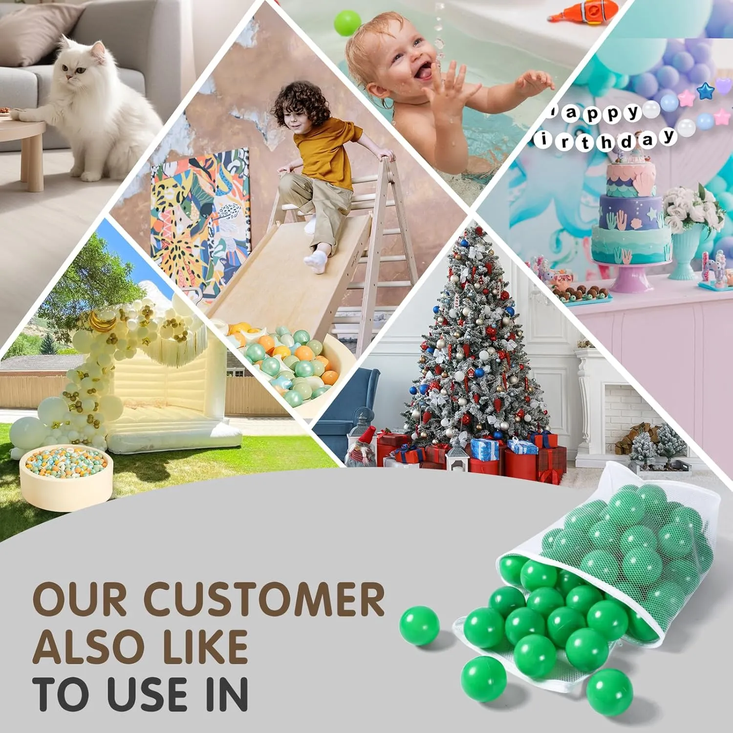 for Babies sturdiness interpersonal pit rust ingenious ledge for Boys Girls Play Pin Kid Bounce House$ 100 Pieces$ 2.2 2.36 2.75 Inch Realhaha Pit Balls for Toddlers$ BPA Free Plastic Balls 