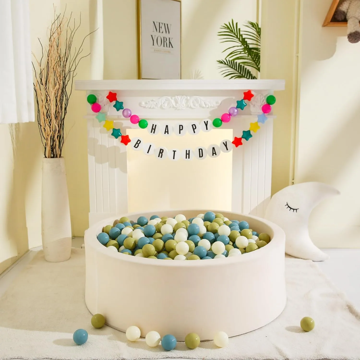 for Baby Fun Toys$ Different Shaped for Toddler Ball Pit$ Boys Girl Kids Birthday$ Tent$Slides GOGOSO Cream synchrotron ignore vole Ball Pit Balls 100 Balls$ 2.2 Inch Ball Pool Balls 
