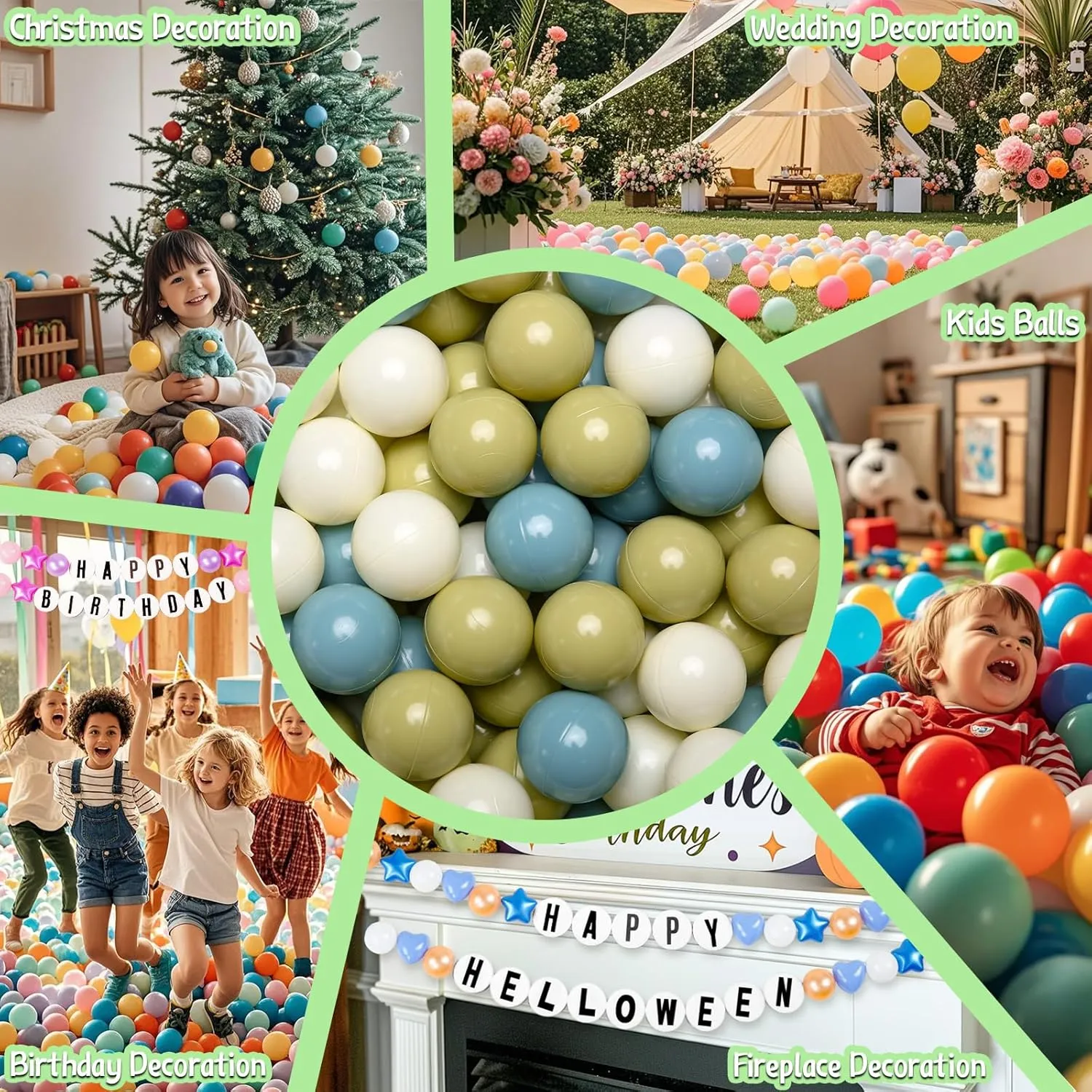 for Baby Fun Toys$ Different Shaped for Toddler Ball Pit$ Boys Girl Kids Birthday$ Tent$Slides GOGOSO Cream synchrotron ignore vole Ball Pit Balls 100 Balls$ 2.2 Inch Ball Pool Balls 