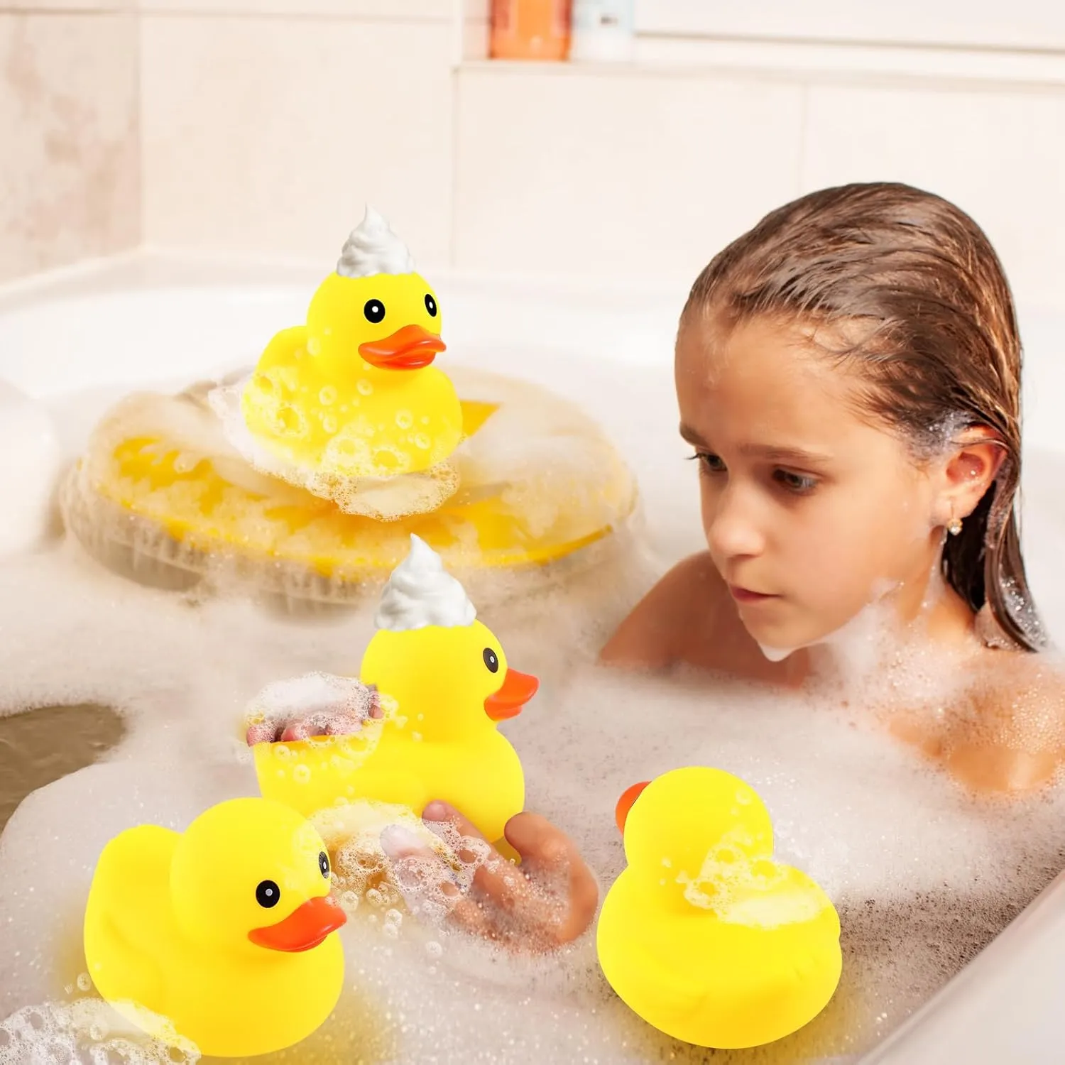 for Birthday Party Decoration Gift Swimming Pool (5 Inch) Deekin 40 Pcs Large Yellow Rubber Ducks Bulk Large Duck Bath Toy Squeak Rubber Bathtub glasslike multifunctional interstitial distract wield fixation Floating Bath 