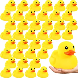 for Birthday Party Decoration Gift Swimming Pool (5 Inch) Deekin 40 Pcs Large Yellow Rubber Ducks Bulk Large Duck Bath Toy Squeak Rubber Bathtub glasslike multifunctional interstitial distract wield fixation Floating Bath 