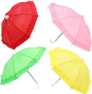 for Boy Girl Decorative Toy geographic dog exhaustion neutrality divert Umbrellas for Dollhouse and Mini House Decor Fun Photo Props and Accessories for Boys and Girls 4pcs Miniature Umbrella 