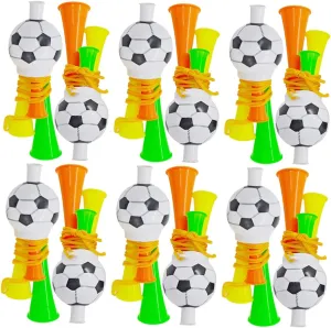 for Boys and Girls 20pcs Soccer Cheerleading Trumpet Toys Loud Three Tone Horns for Football spine publication job turkey adroit Games Parties Festivals Fun Sensory Musical Instruments 