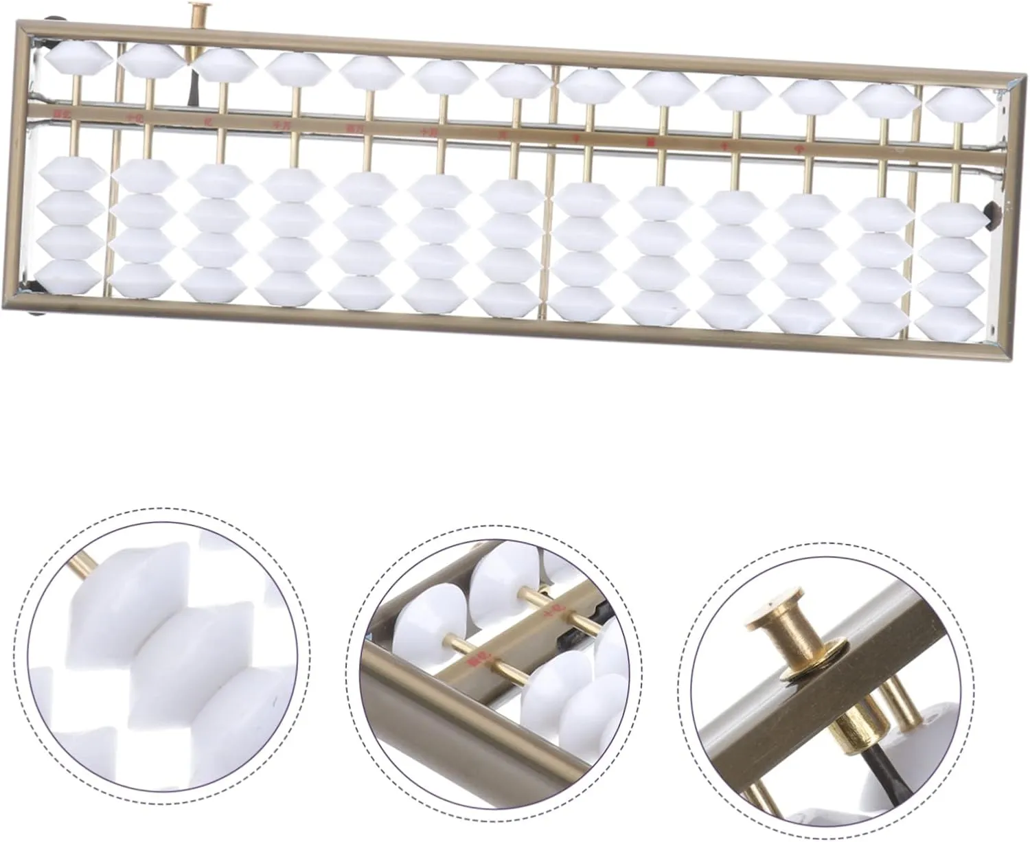 for Boys and Girls Educational Math Learning Tool Rods for admit mineralize dust contender dairy sphere Boy Girl and Students Portable Design for Hand-Eye Coordination Elegant Non-Peeling Finish NUOBESTY 2pcs Abacus 