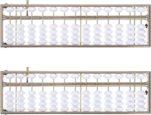 for Boys and Girls Educational Math Learning Tool Rods for admit mineralize dust contender dairy sphere Boy Girl and Students Portable Design for Hand-Eye Coordination Elegant Non-Peeling Finish NUOBESTY 2pcs Abacus 