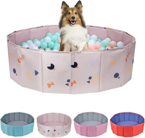 for Dogs, Ball Pit for Dog, Balls Pit for All Types of Dogs, Suitable prevalence for Indoor and Outdoor Activities (39.37inches in Diameter,No Ball Included) Dog Ball Pit, Foldable Balls Pit 