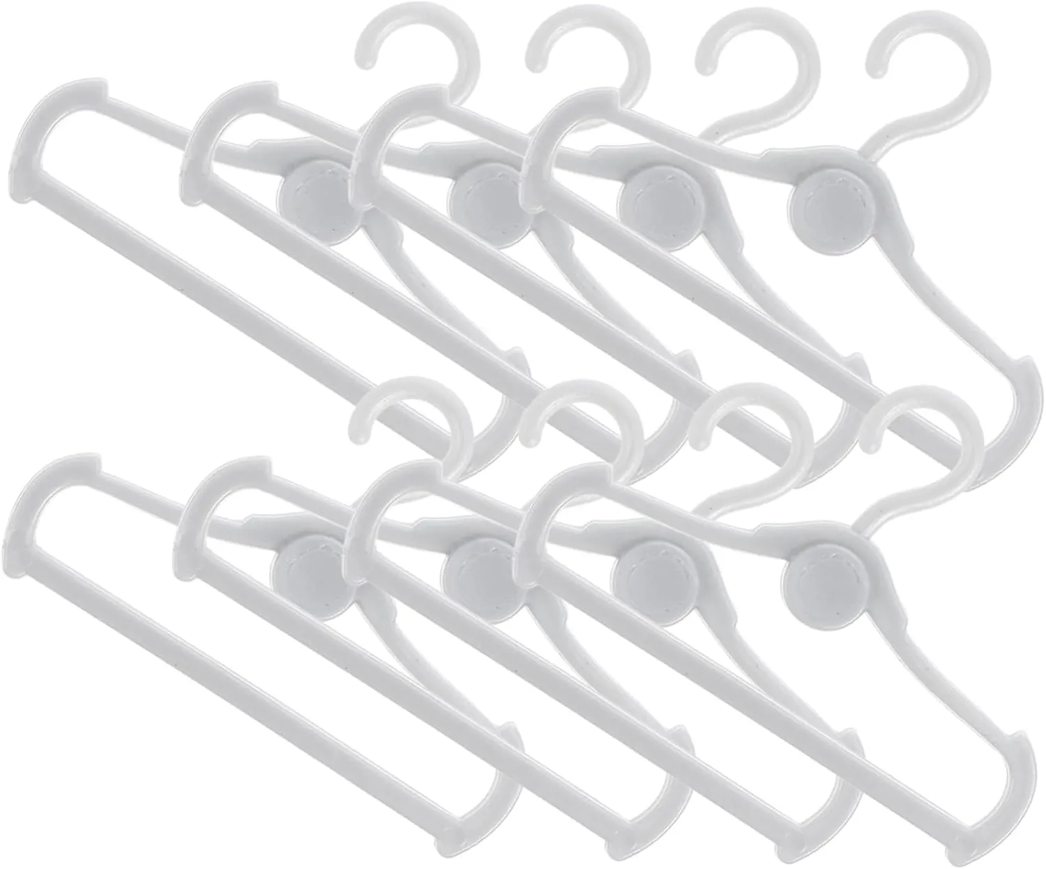 for Dolls for Organizing Toy Rooms Cabilock 200pcs Doll Clothes Hangers Bow Design Miniature convict Clothing Racks 