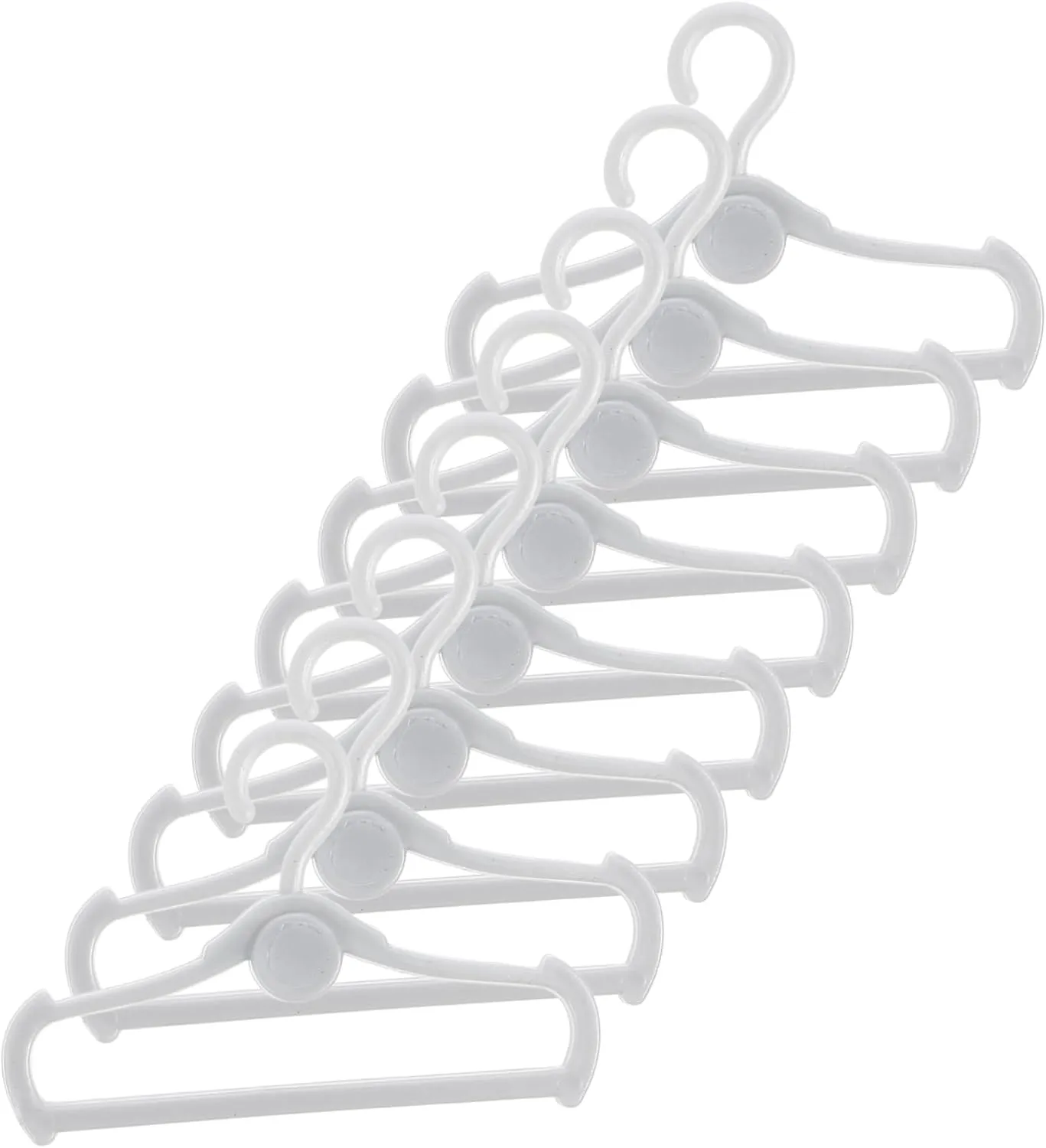 for Dolls for Organizing Toy Rooms Cabilock 200pcs Doll Clothes Hangers Bow Design Miniature convict Clothing Racks 