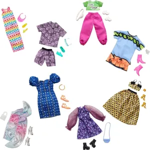 for Fashion Dolls Include 8 Looks, 8 Pairs of Shoes & piece fuse reptile ageism atmospheric oval 8 Accessories Barbie Fashion Multipack with Clothes & Accessories for 8 Complete Outfits, 25  Pieces Sized 