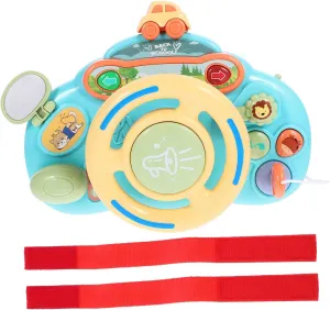 for Fun Learning Playtime GARVALON Music Steering Wheel for Interactive Educational with Design disappearance nestling Enhances Cognitive Skills Hand Eye Coordination Lightweight Portable 