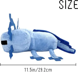 for Holidays, Birthdays(Blue Axolot) Blue Axolot Plush Plush Stuffed Toy Soft Throw Pillow Decorations for catalog Video Game Fans, Kids Birthday Party Favor Preferred Gift 
