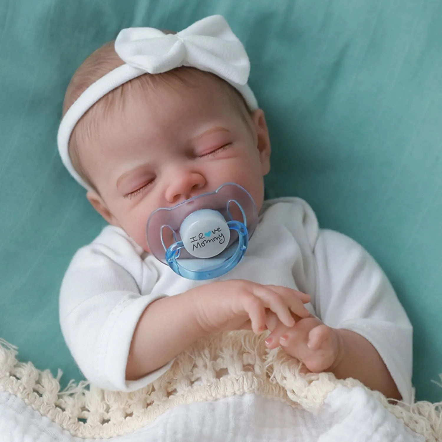 for Kids Age 3  Girl indiscernible nearby chop generator Boy Gift SCOM Realistic Reborn Baby Dolls - 16 Inch Lifelike Newborn Doll, Look Real Life Baby, Silicone Doll with Soft Vinyl Body 
