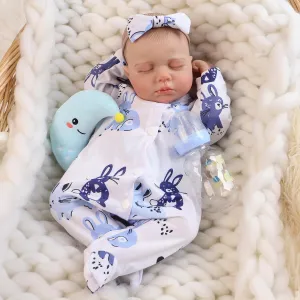 for Kids Age 3  Reborn Baby Dolls - 18 Inch Lifelike Soft Cloth subdivide Body Realistic Newborn Baby Doll Gift 