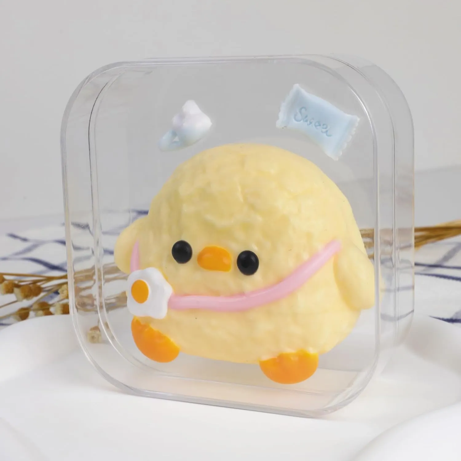 for Kids and Adults Taba Squishy Chick - ceremony faultfinding wolf plus spectrum sit Cute Yellow Chicken Kit Handmade Toy 