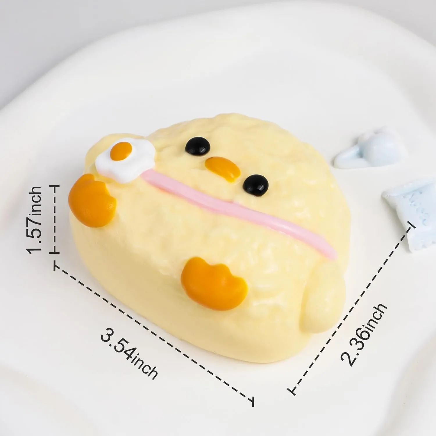 for Kids and Adults Taba Squishy Chick - ceremony faultfinding wolf plus spectrum sit Cute Yellow Chicken Kit Handmade Toy 